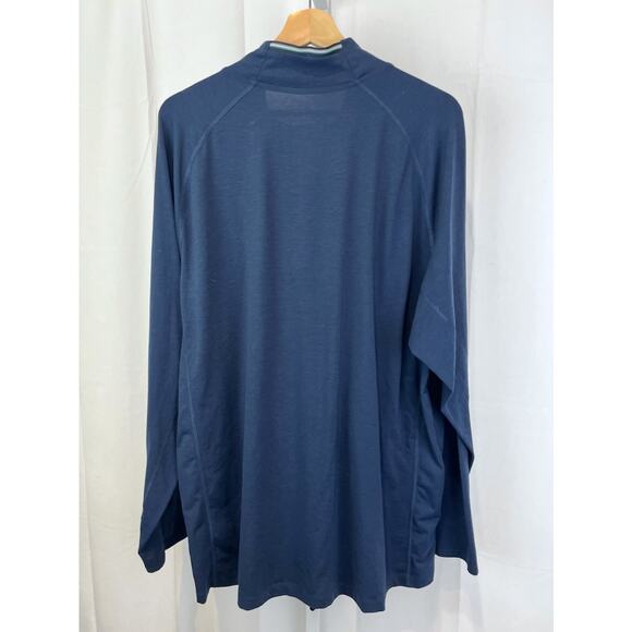 PELOTON x Four Laps 1/4 Zip Pullover Top Long Sleeve Blue Size 2XL XXL - Picture 2 of 9
